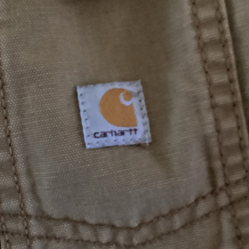 Carhartt Brown/Tan Canvas Work Vest vintage rare - Picture 3 of 9